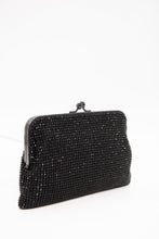Load image into Gallery viewer, Crystal Mesh Clutch - Black