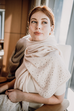 Load image into Gallery viewer, Luly Luxe Signature Cashmere Shawl with Swarovski Crystals