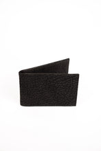 Load image into Gallery viewer, Men&#39;s black full grain leather wallet