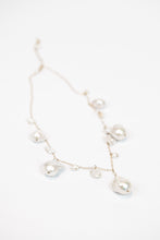 Load image into Gallery viewer, Graduated drop baroque pearl necklace with 14K gold filled chain