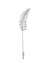 Load image into Gallery viewer, Rhodium Fern Lapel Pin