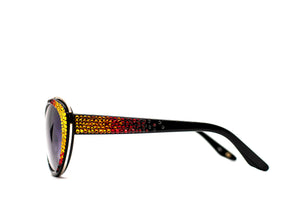 Swarovski Crystal-Accented Ombré Cat-eye Sunglasses - Monarch