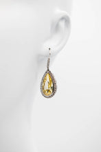 Load image into Gallery viewer, Citrine Teardrop Earring