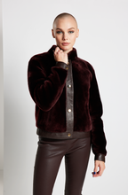 Load image into Gallery viewer, Shearling Bomber Jacket - Raisin